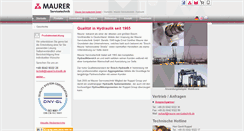 Desktop Screenshot of maurer-servicetechnik.com