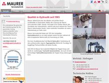 Tablet Screenshot of maurer-servicetechnik.com